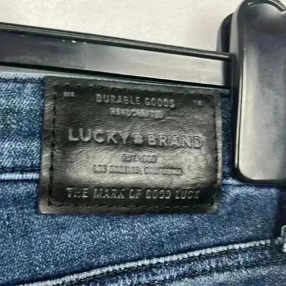 Lucky Brand Women’s Jeans Dark Wash 6/28 Ankle Length Raw Hem Skinny 5 Pocket - Picture 7 of 11